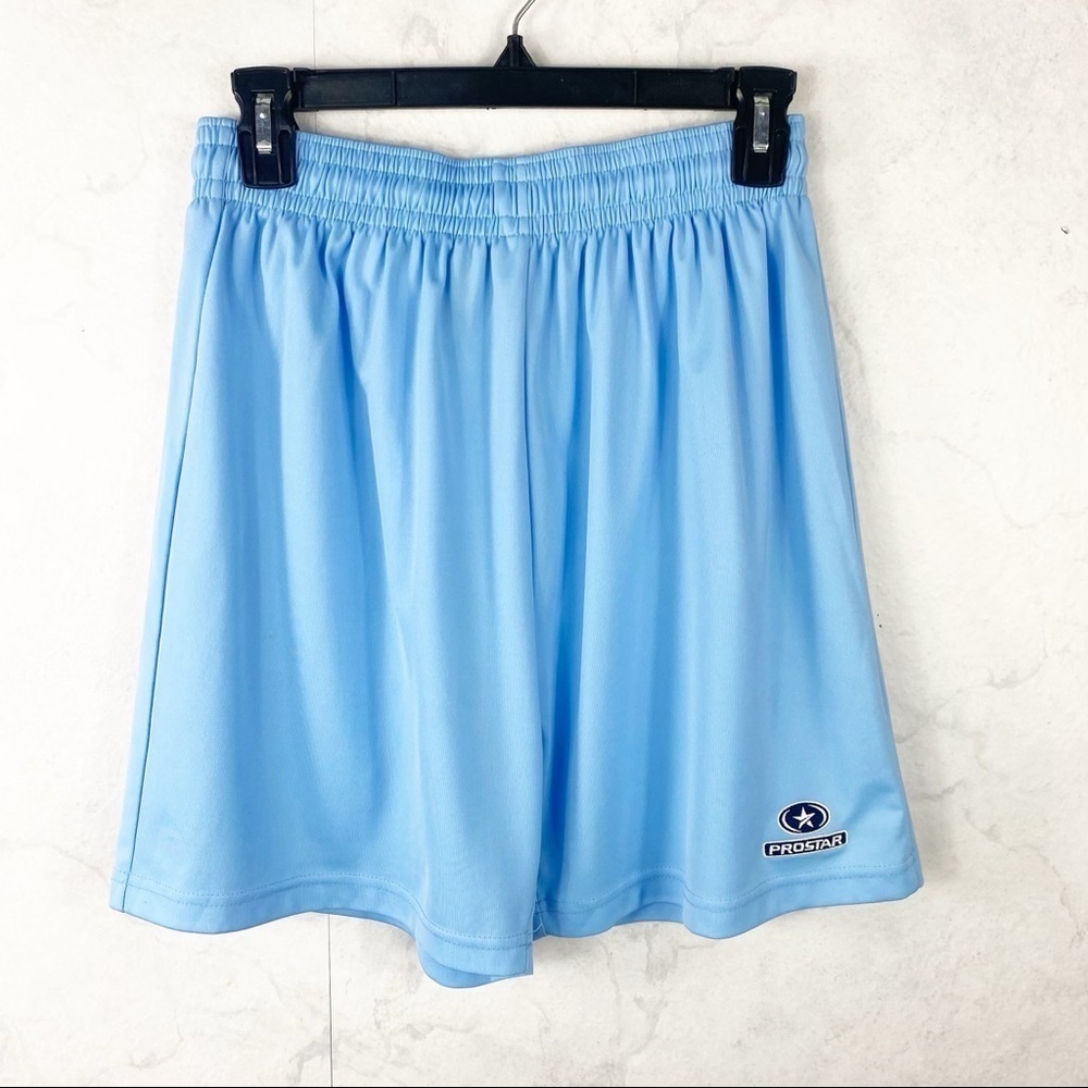 [Prostar] Blue Drawstring Soccer Shorts